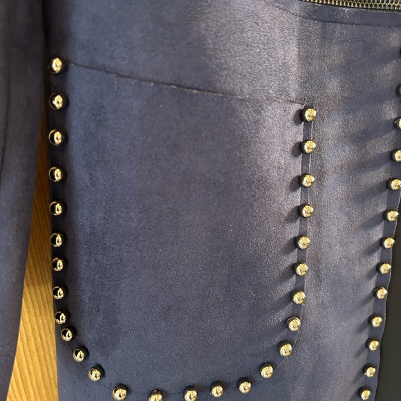 Gorgeous two in one jacket Navy blue size medium Alison Sheri - Picture 6 of 8